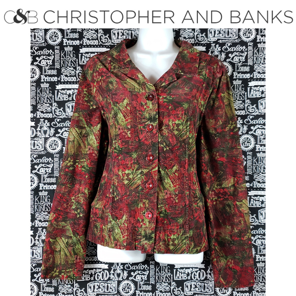 Christopher & Banks Button Down Top Size Medium🤩